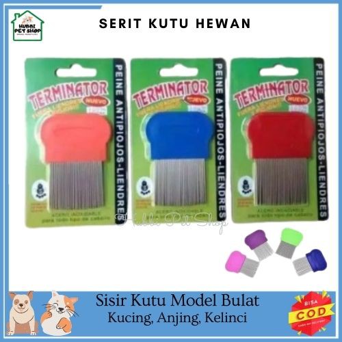 Sisir kutu hewan kucing/anjing dll