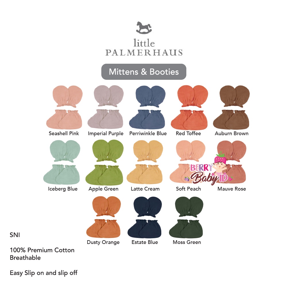 Little Palmerhaus Mittens &amp; Booties Baby Mitten Sarung Tangan Kaos Kaki Bayi Berry Mart