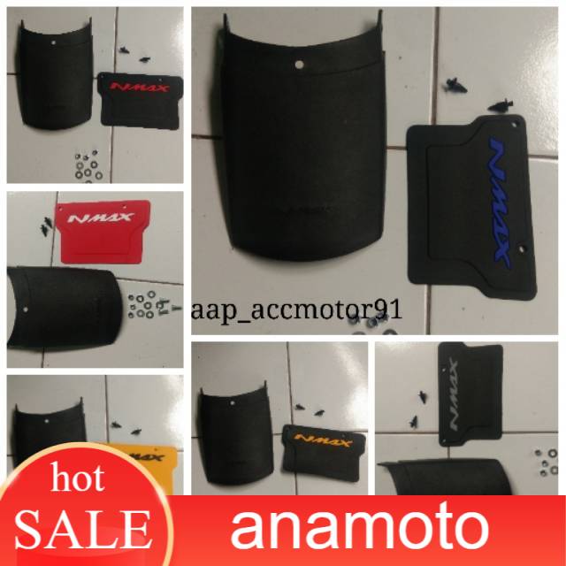 Paket MUDFLAP / sambungan spakbor depan dan belakang NEW NMAX 2020