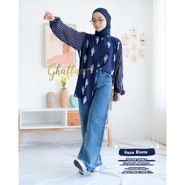 Blouse Motif Kaza blouse by ghaffa the label