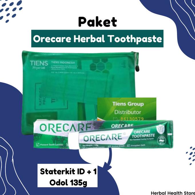 Kartu ID Member tiens + Orecare Tiens Herbal Toothpaste