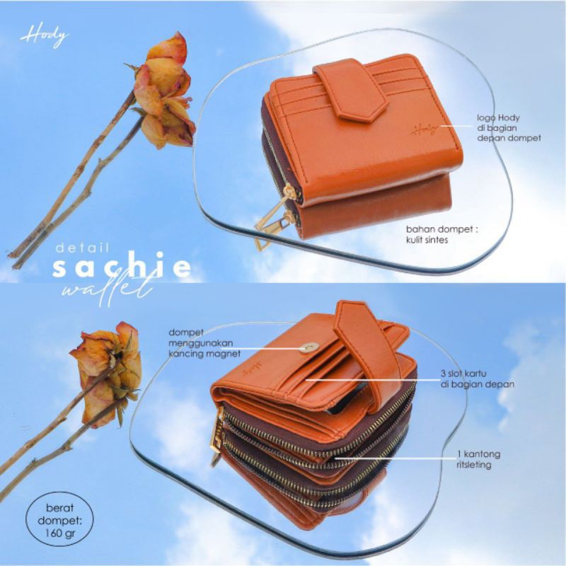 Sachie Wallet Hody Dompet Lipat Kulit Sintesis