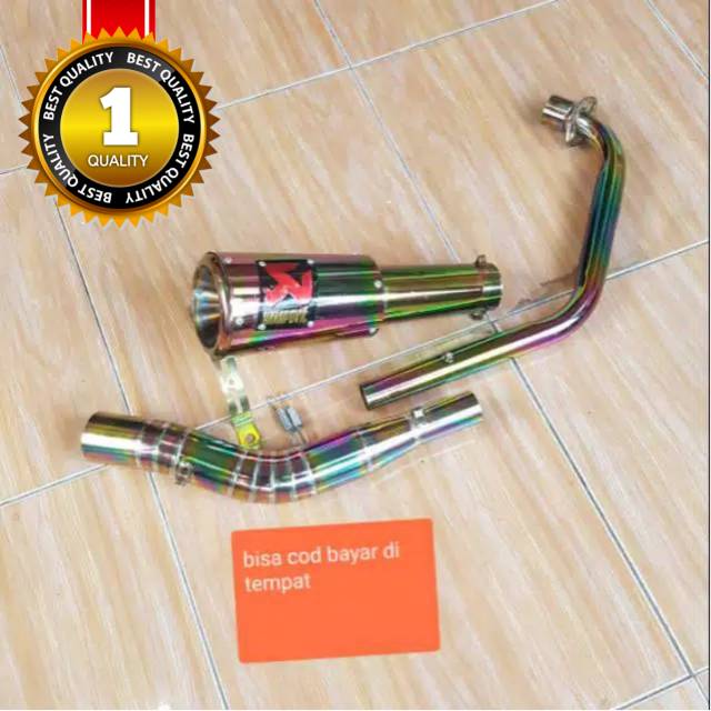 KNALPOT VIXION OLD/VIXION NEW AKRAPOVIC GP ROSI RAINBOW