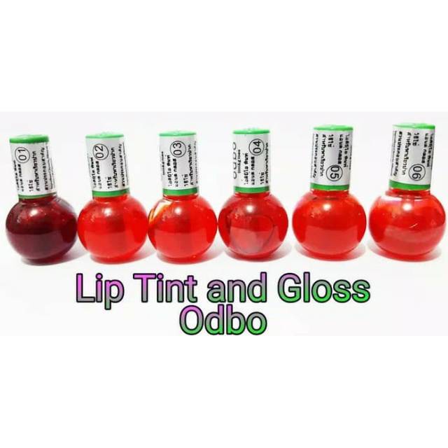 [COD] Liptint Odbo Kemasan Mini Memerahkan dan  Melembabkan Bibir Secara Alami I PINK dan ORANGE BPOM 30ml Original