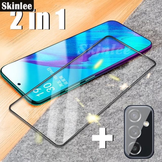 SAMSUNG GALAXY M33 M53 5G M52 5G TEMPERED GLASS 2IN1 FULL LAYAR &amp; KAMERA