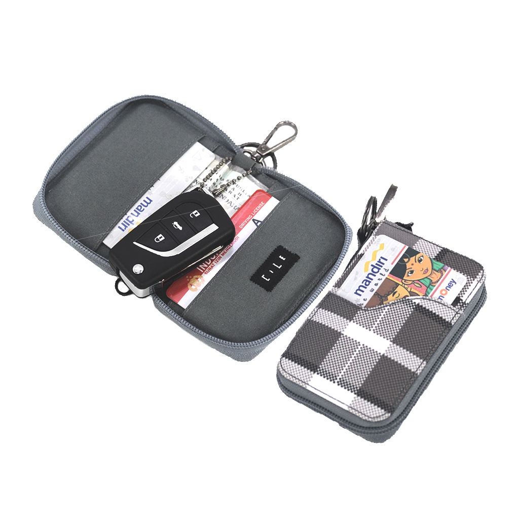 Dompet STNK Motor Mobil Kartu SIM eToll Gantungan Kunci Keyless Smartkey - DSR08