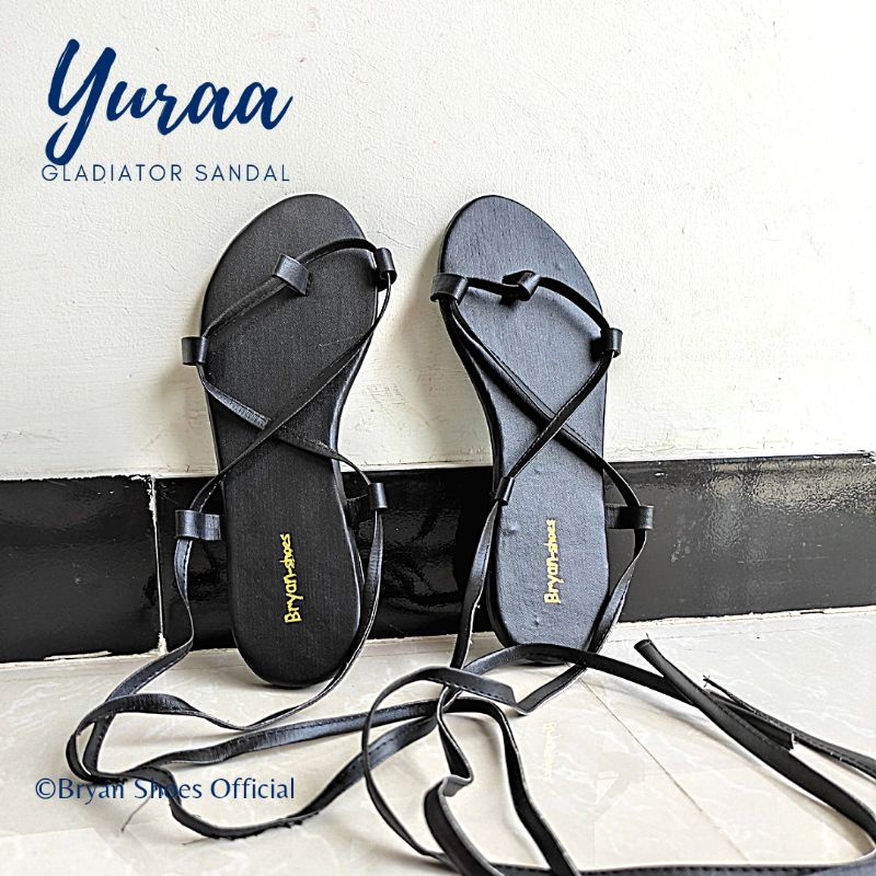 Bryan Yuraa Sandal Tali Gladiator Lilit Cosplay Berkualitas Jumbo Bigsize Oversize 36-40 41 42 43