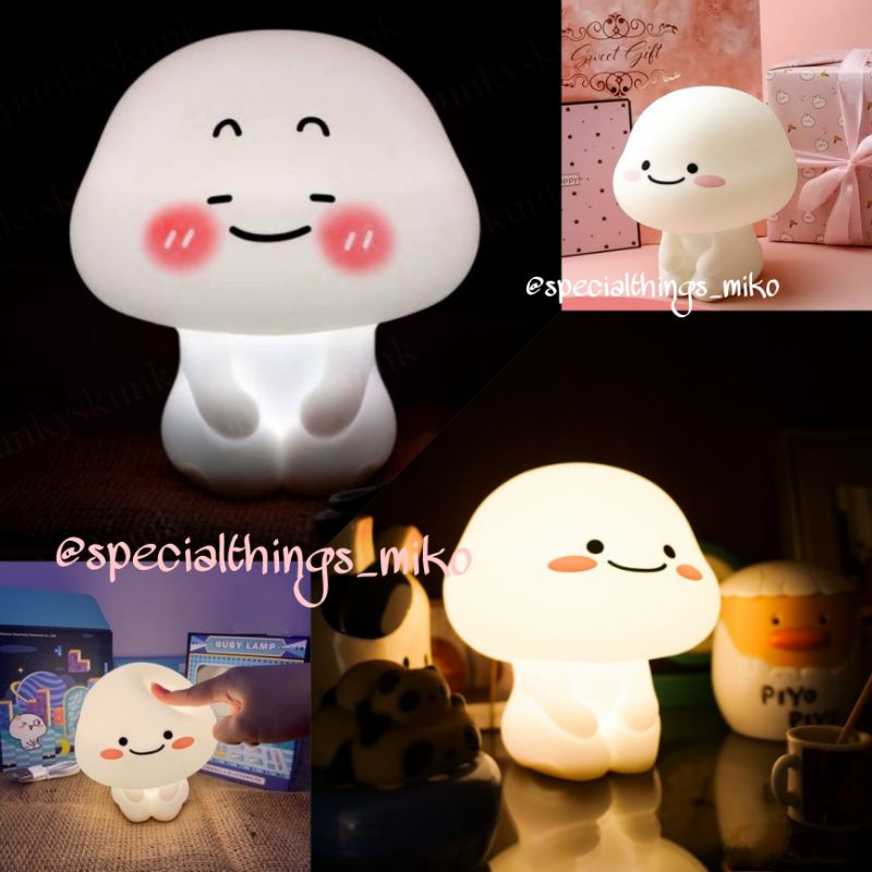 lampu pentol lampu hias tidur lucu baby lamp touch sensor / lampu pentol quby lamp lampu kamar tidur