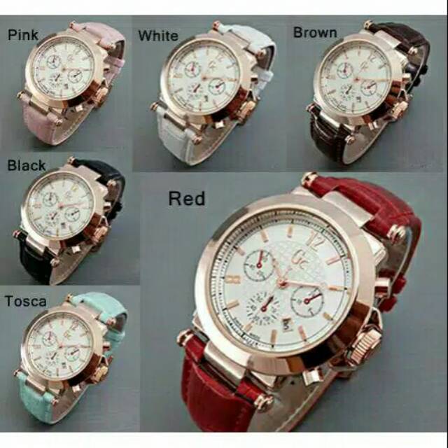 READY Jam Tangan GC Guess Collection Chrono Kulit