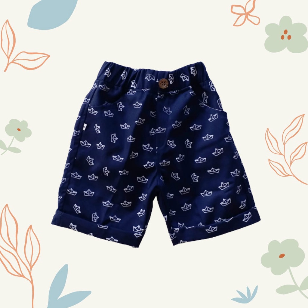 HappyOliver PASSWORD PAPER BOAT CELANA PENDEK Anak BerKualitas