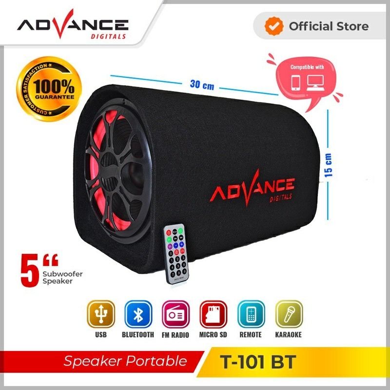 speaker bluetoot subwoofer  Advance 5 inch'/ speaker portabel 6,5 inch' Advance