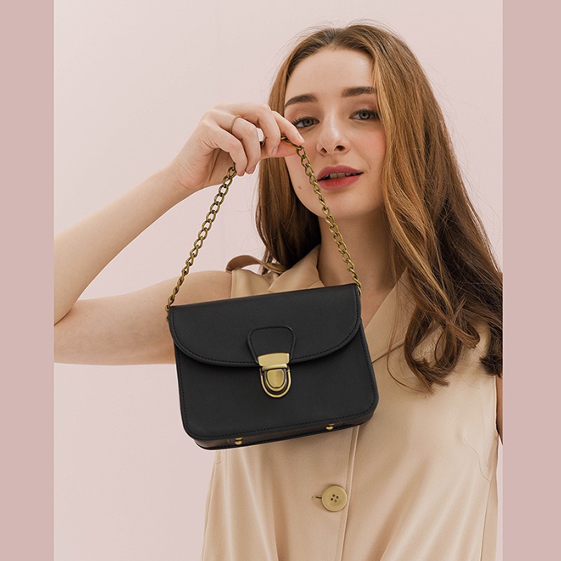 Alana Tas Pesta Wanita Elegan Tas Selempang Rantai Wanita Kekinian Murah Sling Bag Rantai Shopee Indonesia