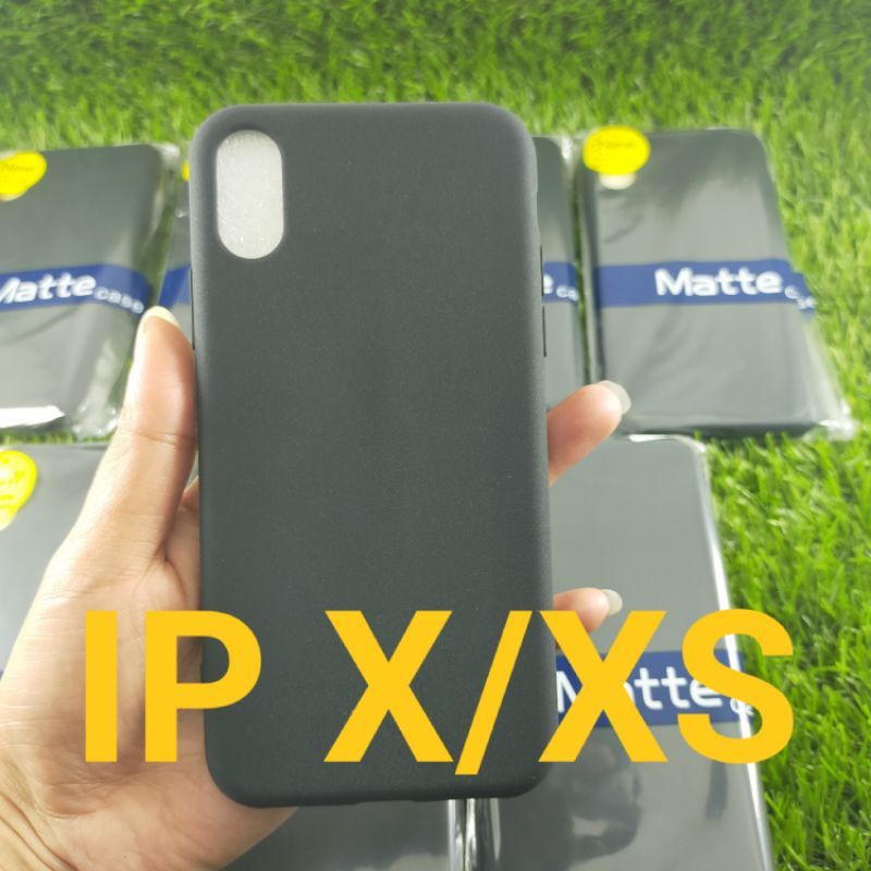 SLIM BLACK IPHONE X SOFTCASE HP IPHONE XS CASING HP IPHONE XS/X SILIKON HP IPHONE X CASING HP IPHONE