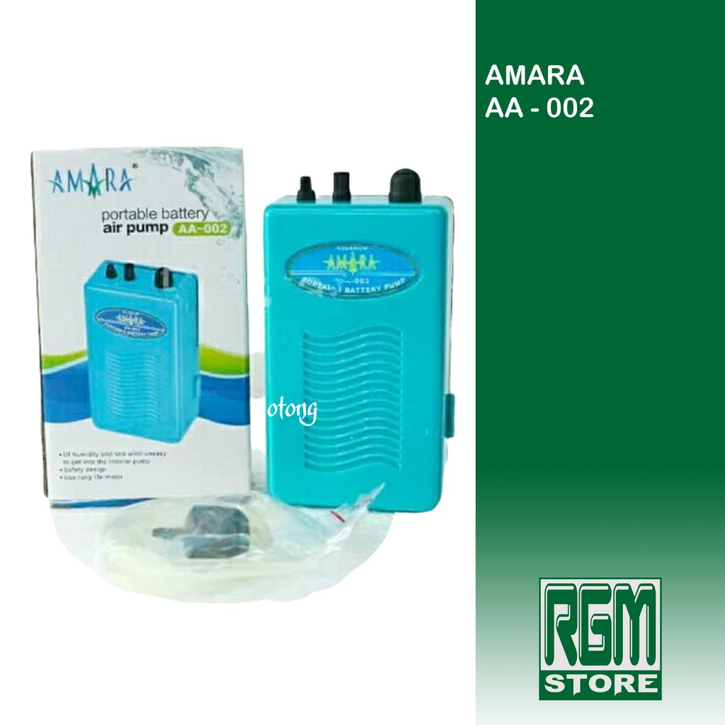 AMARA AA - 002 AA002 portable aerator mesin gelembung udara baterai aquarium aquascape murah