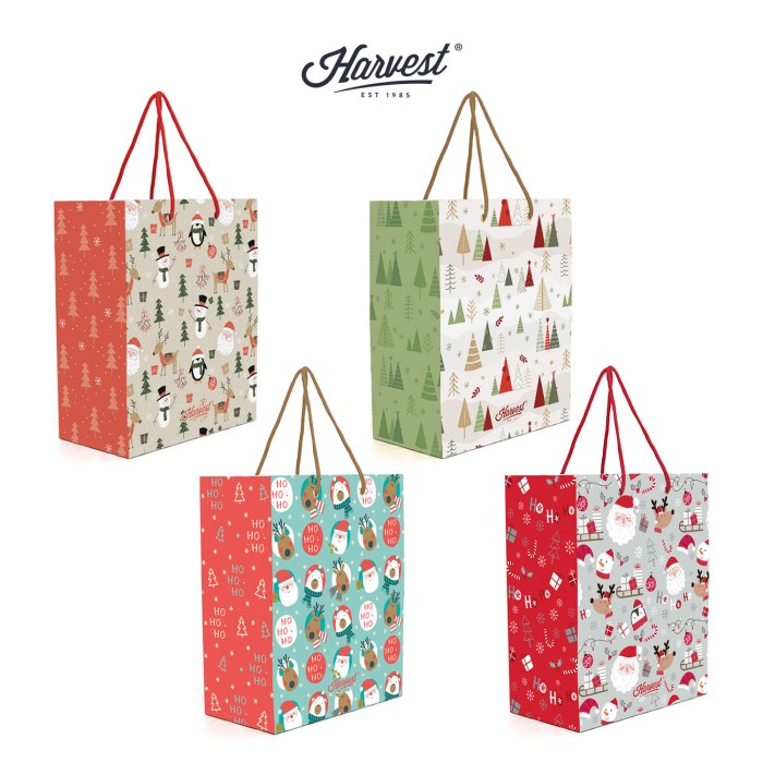 

✨ BISA COD ✨ Paper Bag Natal / Christmas Harvest (M) isi 4 - Carol Time