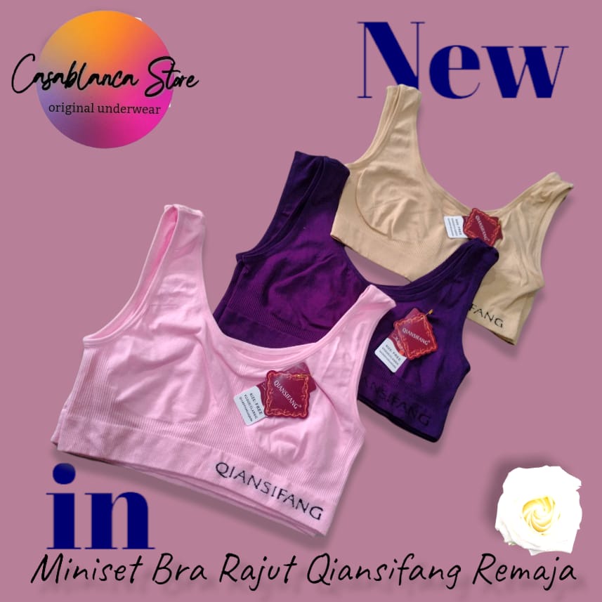 MINISET BRA QIANSIFANG / MISS LILY RAJUT BERBAHAN LEMBUT