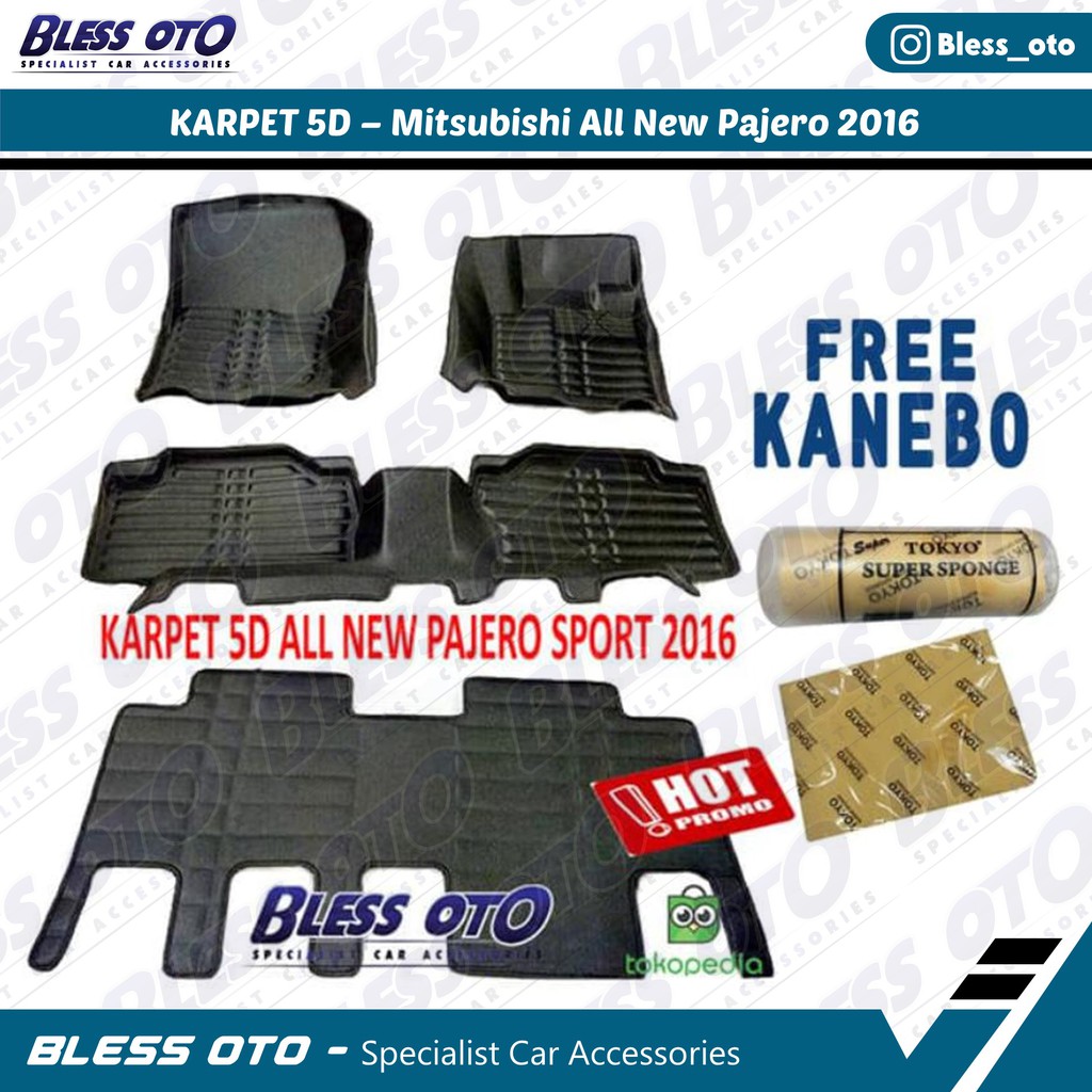Karpet 5D All New Pajero Sport 2016