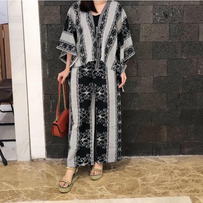 Tenun toraja set/setelan tenun