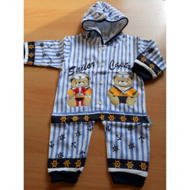 Baju jumper panjang baju kodok bayi karakter sailor