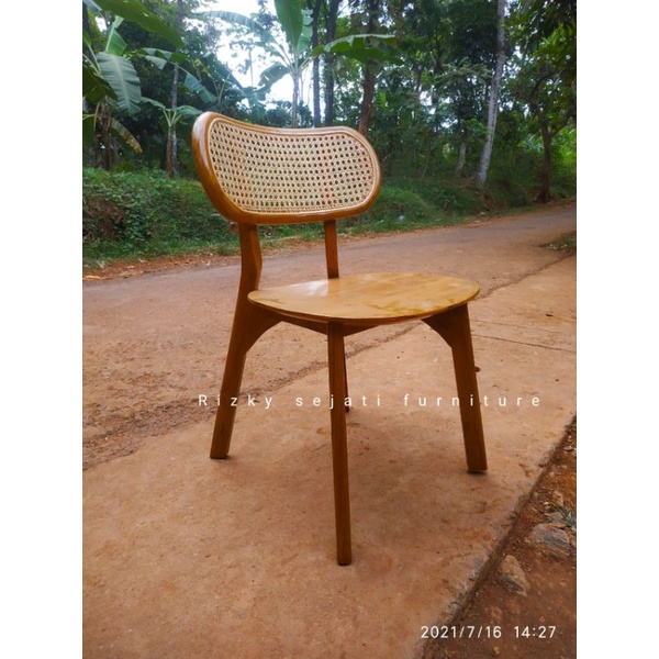 kursi rotan kayu jati kursi makan kayu jati solid
