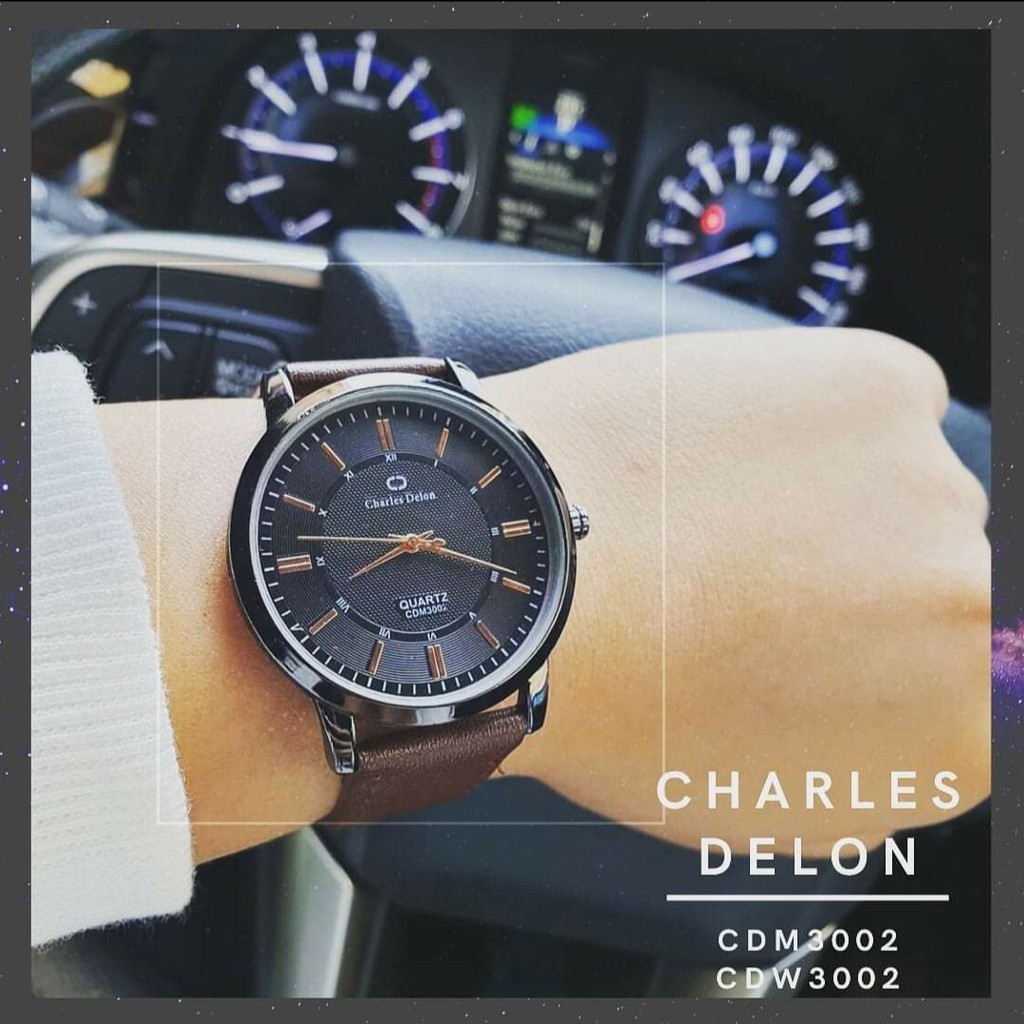 JAM TANGAN CHARLES DELON ORIGINAL JAM TANGAN PRIA/WANITA