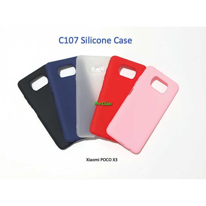 C107 Xiaomi Poco X3 Colourful Ultrathin Silicone Matte Soft Case