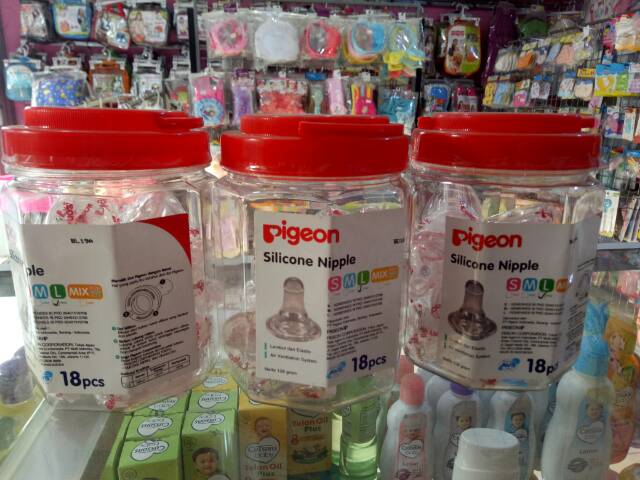 Dot Silicone Nipple Pigeon S/M/L Satuan