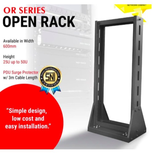 OR25 - 25U Open Rack 19&quot; - INDORACK