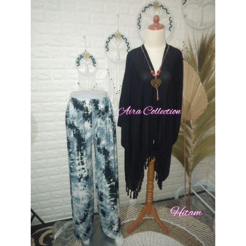 SETELAN CELANA ABSTRAK BALI / ONE SET GARDIGAN POLOS BALI