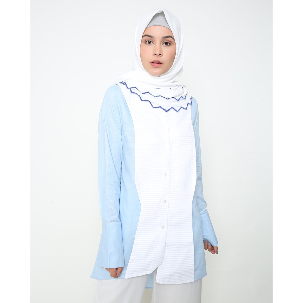 DARIA SHIRT BLUE - RUMAH AYU X JEFFRY TAN