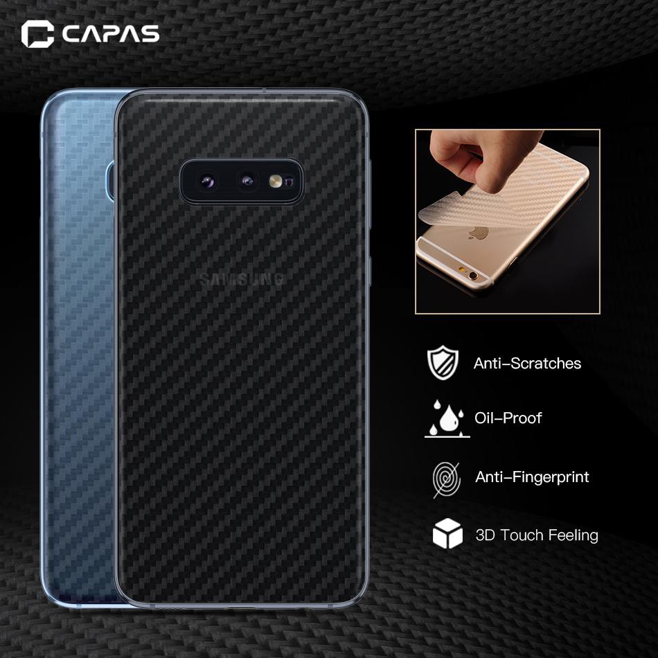 SAMSUNG GALAXY S10E / SAMSUNG S10E SKIN CARBON BACKSCREEN PROTECTOR ANTI GORES HP