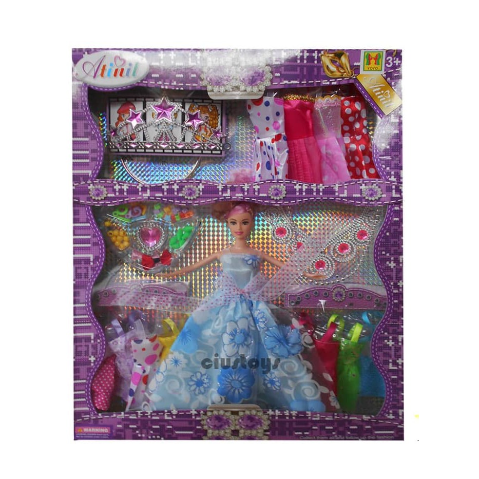 MAINAN ANAK - MAINAN BARBIE / BAJU BARBIE / Barbie atinil fashion Wx373-3