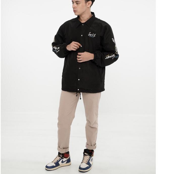 ❤[BIG ⚡ALE]❤ Erigo Coach Jacket Summer Fling Black produck terlaris