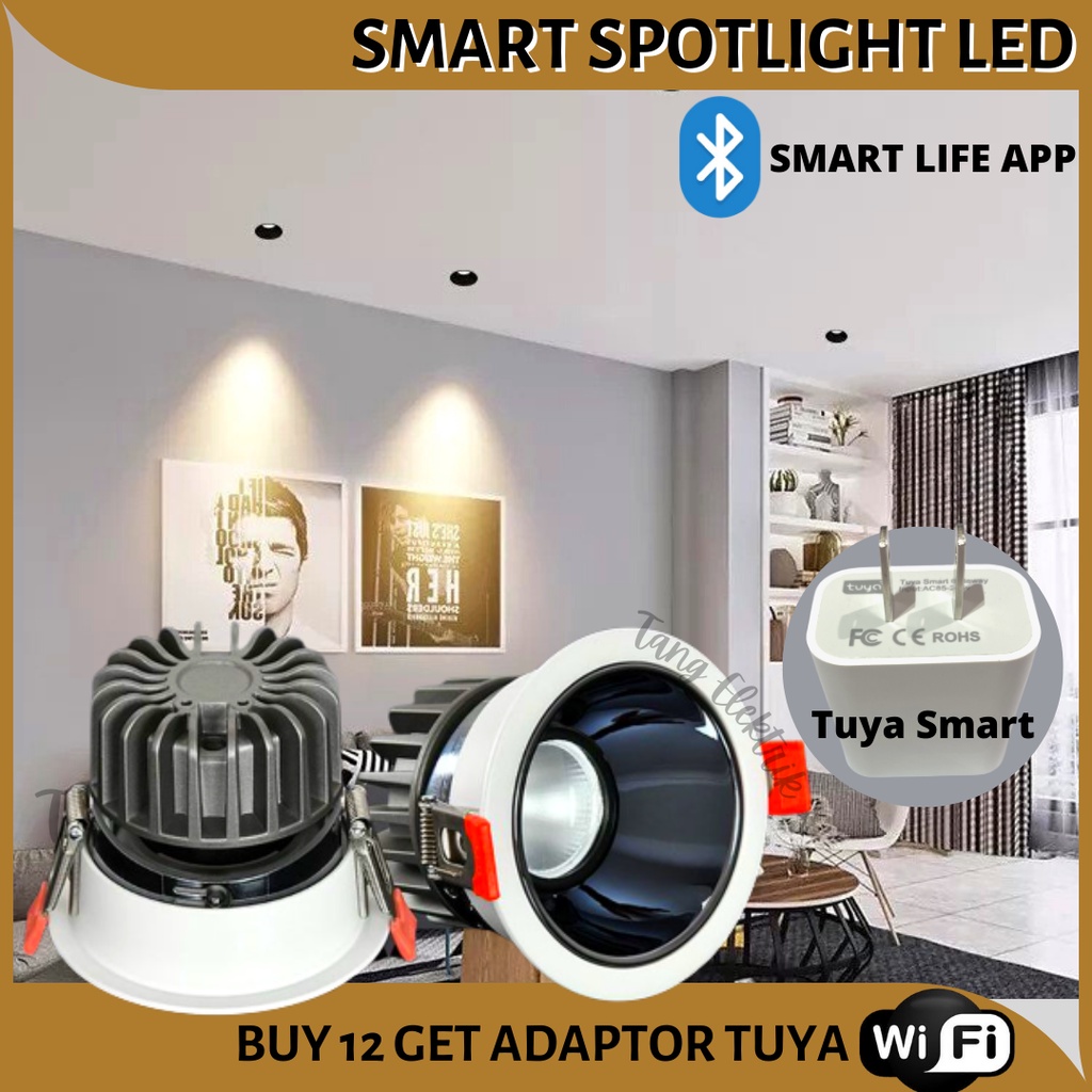 Lampu Smart Spotlight LED RGB+W Control by Aplikasi Smart Life / Tuya