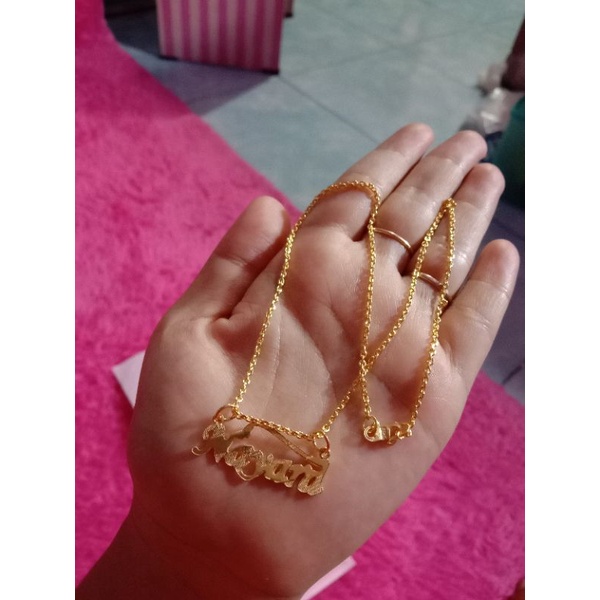 Kalung nama perak murni 99