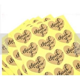 

Sticker Tempelan Kemasan Model Thank you Love Samson Brand Label