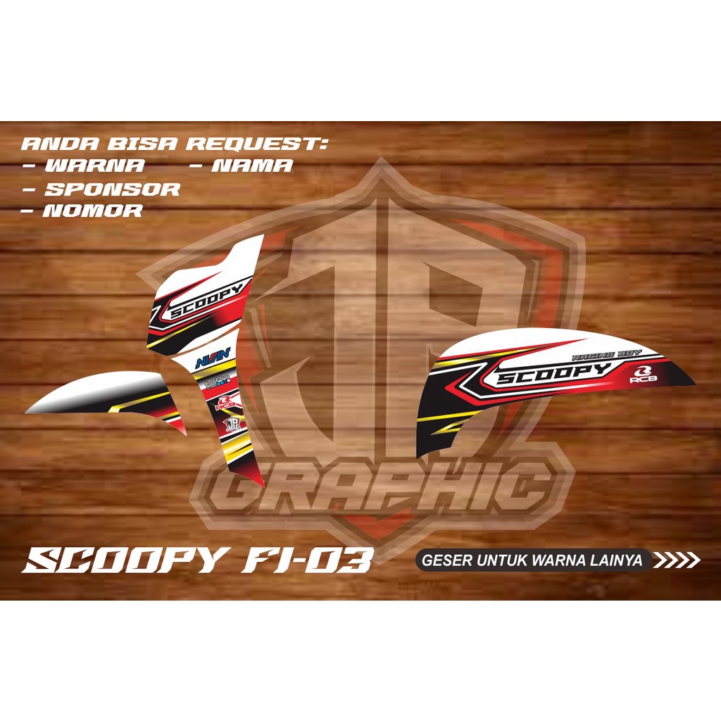 STRIPING SEMI FULL SCOOPY FI RACING SIMPLE KEREN