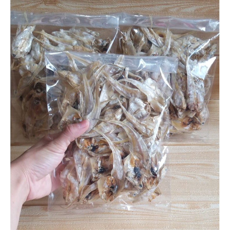 

✔MURAH Ikan Asin Bulu Ayam Kering Kualitas Terbaik 100gr / Ikan Bulu Ayam