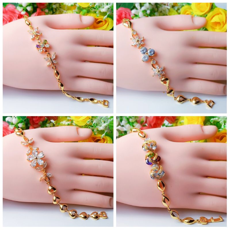 Gelang Rantai Batu Permata Wanita C.B