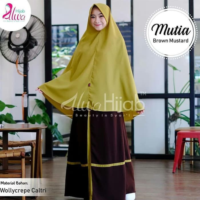 MY GAMIS SYARI MURAH / GAMIS SET KHIMAR & CADAR / HIJAB : MUTIA SYARI C