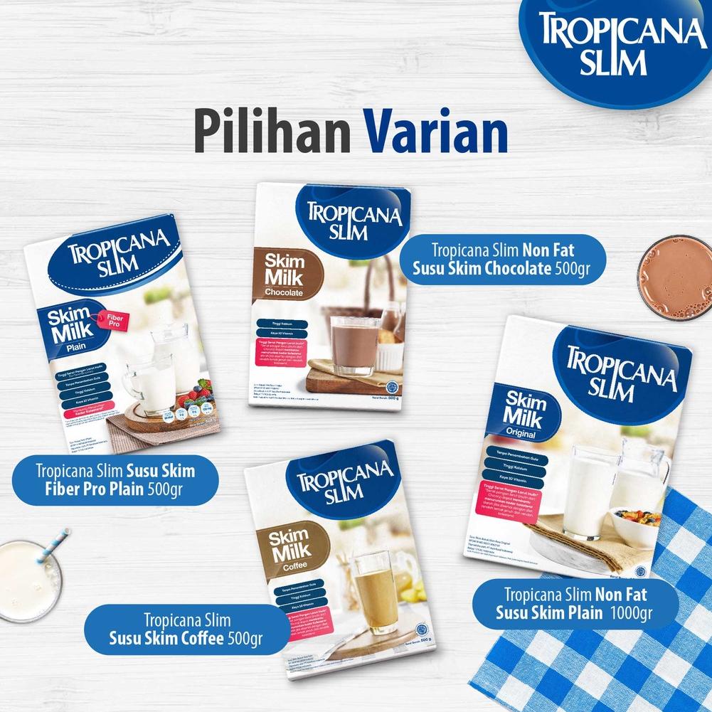 

[KODE PRODUK ARDHC9297] Tropicana Slim Susu Skim Chocolate 500gr - Bantu Turunkan Kolesterol