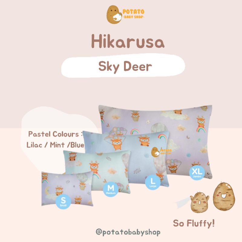 Hikaru SML- Bantal Hikarusa SML Deer Sky / Snow / Mushroom / Family / Baby Shark Pinkfong