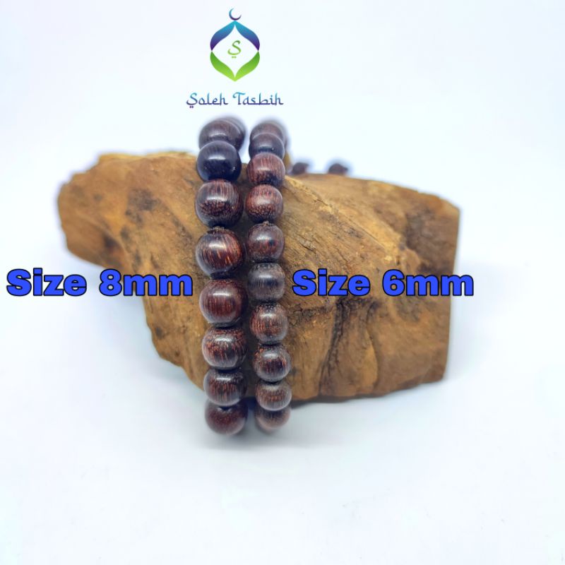 GELANG KAYU GALIH ASEM ORIGINAL Size 6mm Dan 8mm