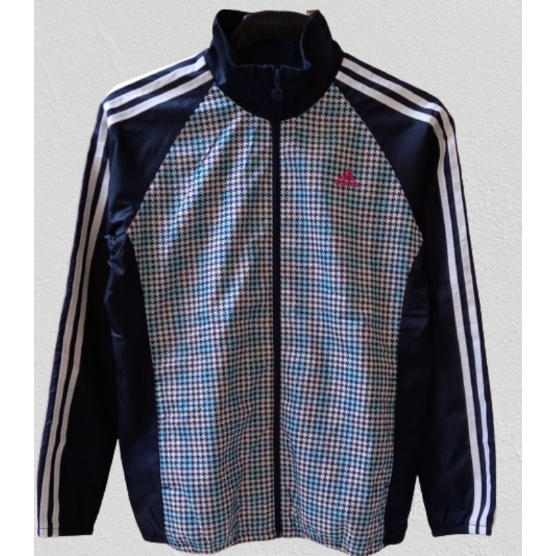 J12. Jaket wanita ADIDAS ORI Vintage mulus, motif