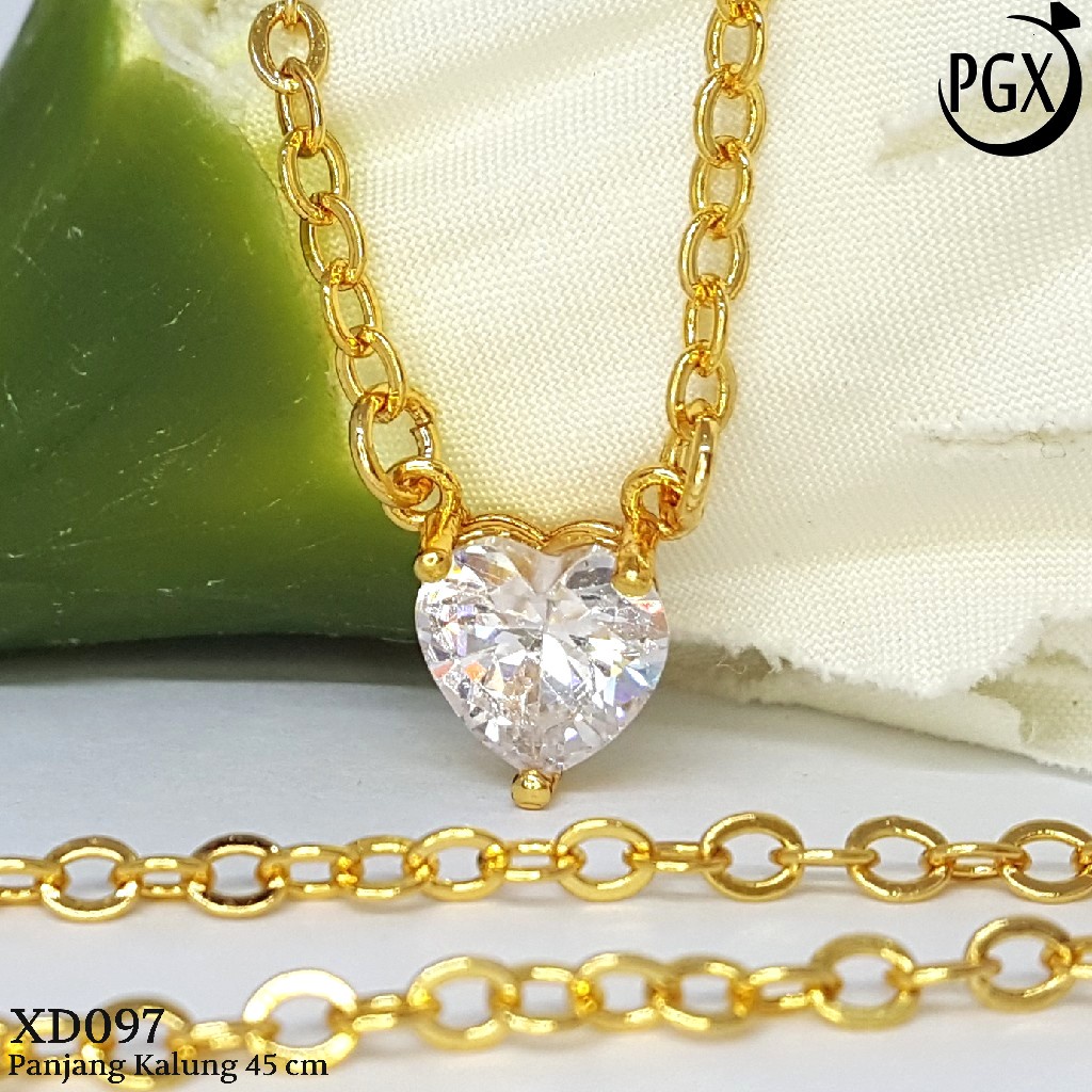 PGX Kalung Wanita Xuping Perhiasan Lapis Emas Aksesoris Fashion Premium - XD097