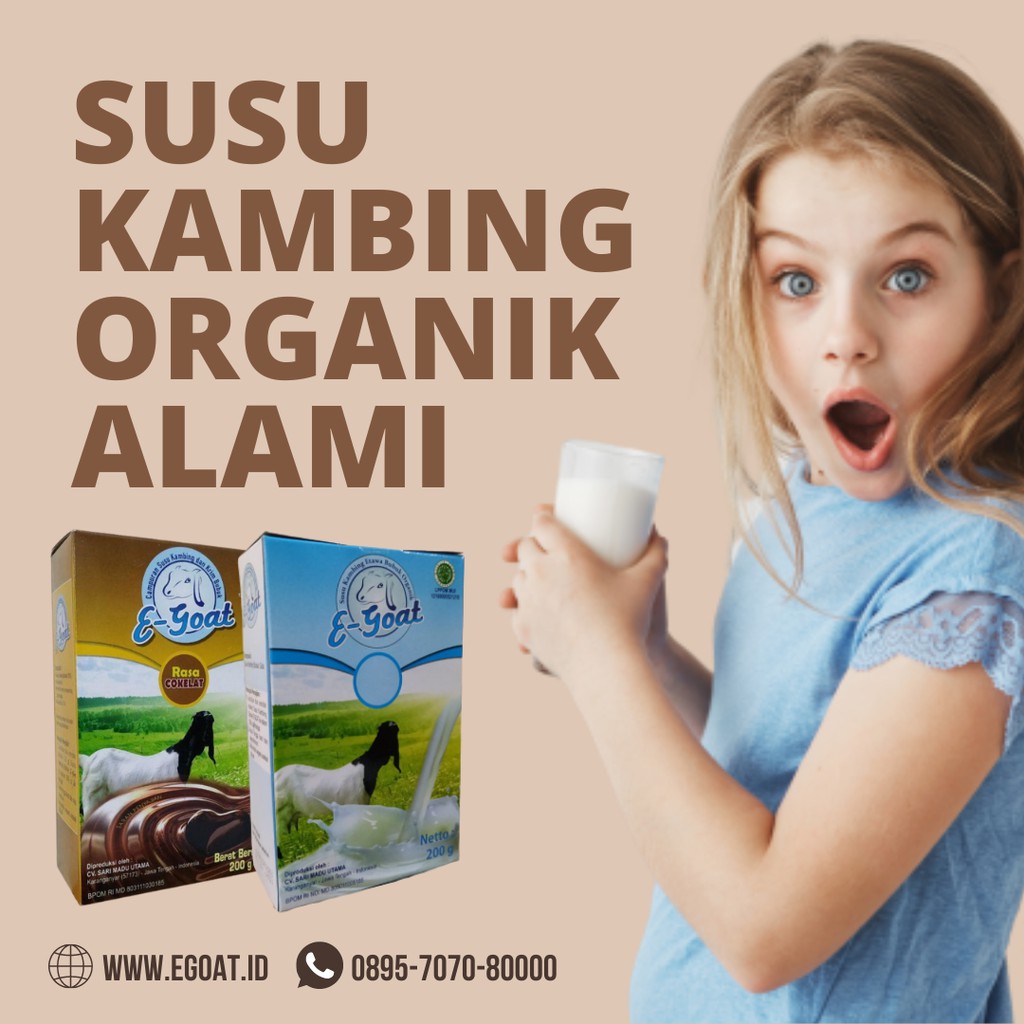 SUSU ASMA TBC BRONKITIS SUSU KAMBING ETAWA BUBUK ORGANIK EGOAT 200 gram OBATI SALURAN PERNAFASAN