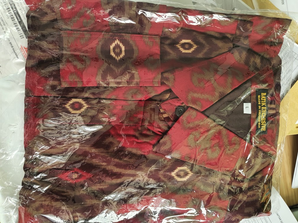 Kemeja Batik Prabu Bahan Katun Baturaden Reguler Fit A580