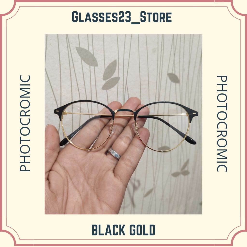 TERMURAH!!! COD LENSA PHOTOCROMIC BERUBAH WARNA KOREAN FRAME OPTIK TERBARU WANITA PRIA FASHION STYLE KEKINIAN