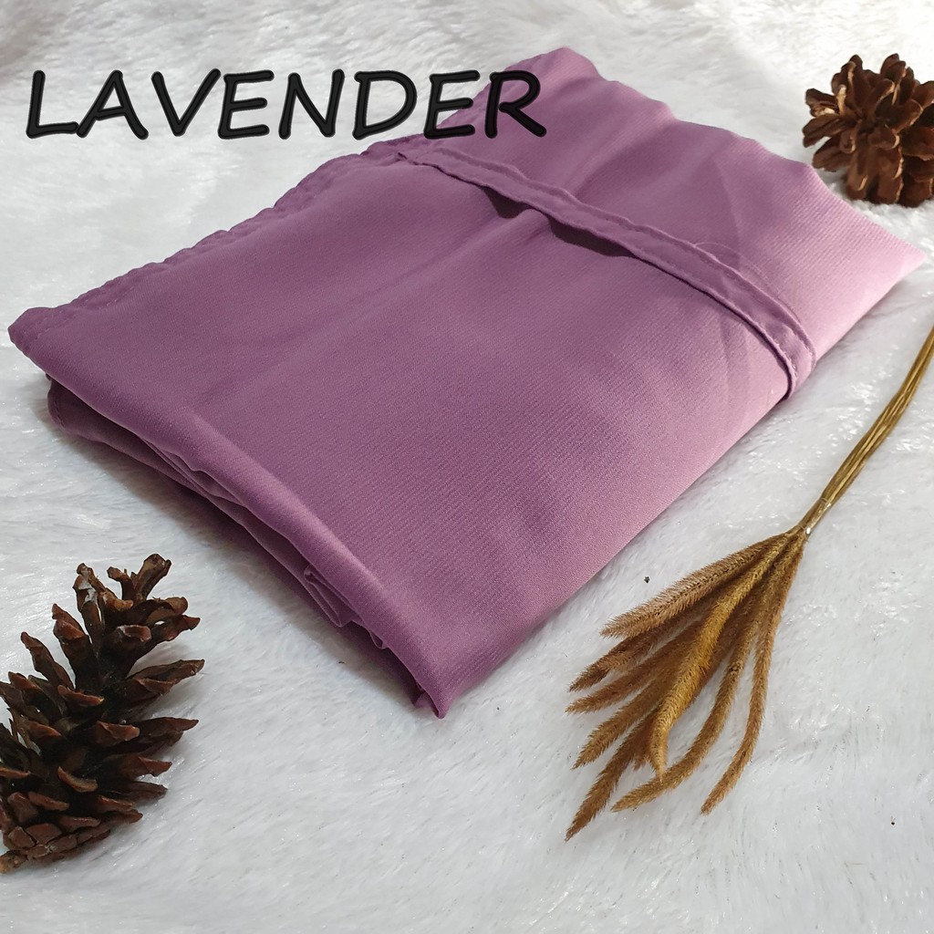 Khimar KAYLA Dua Layer Jumbo Nonped / Fine Katun Hijab Syari-lavender
