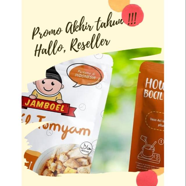 

[ PAKET RESELLER ] BOCIL TOMYAM ORIGINAL DAN SEAFOOD MIX BOCI JAMBOEL